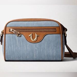 NWT True Religion Horseshoe Denim Crossbody